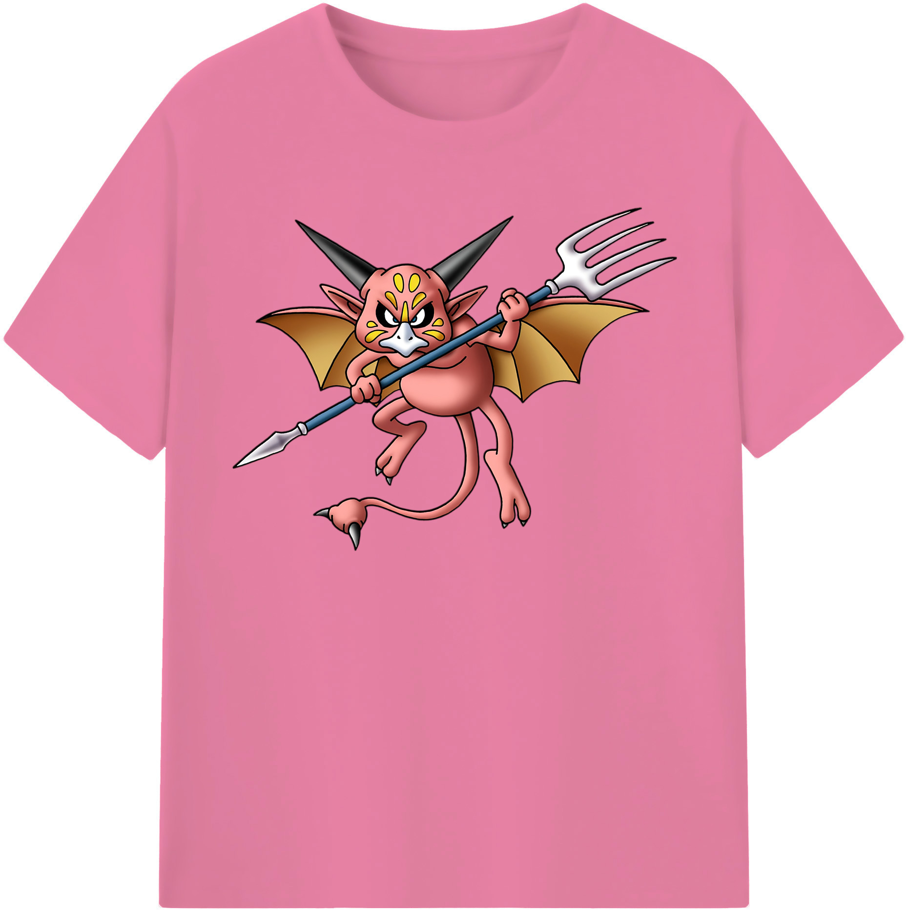 （画像用） ドラゴンクエスト Doragon Kuesuto Dragon Quest 綿100％半袖Tシャツ（フロントプリント）